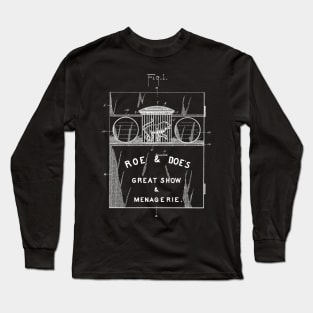 Roe & Doe's Great Show & Menagerie Toy Patent Illustration Long Sleeve T-Shirt